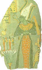 Osiris was in de oude Egyptische mythologie de god van de vruchtbaarheid.
